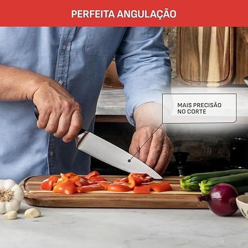 Miniatura 5 de Tefal Jamie Oliver - Juego de 4 piezas de la serie The Knife (9CM PARING + 12CM Utility + 15CM Chef + 16.5CM SANTOKU cuchillos)
