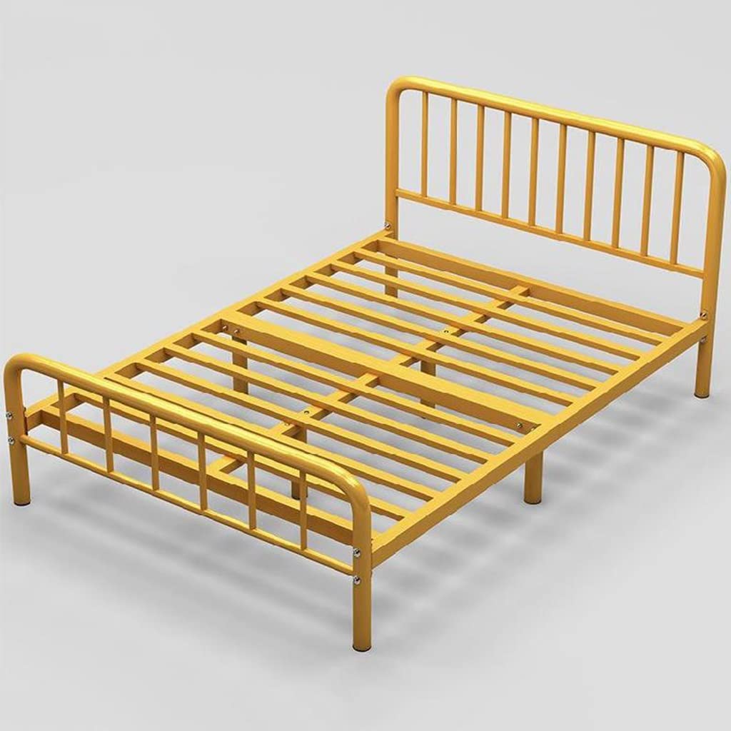 Lutown-Teen Struttura Letto in Metallo 80 x 190 cm, Con Gambe Rotonde