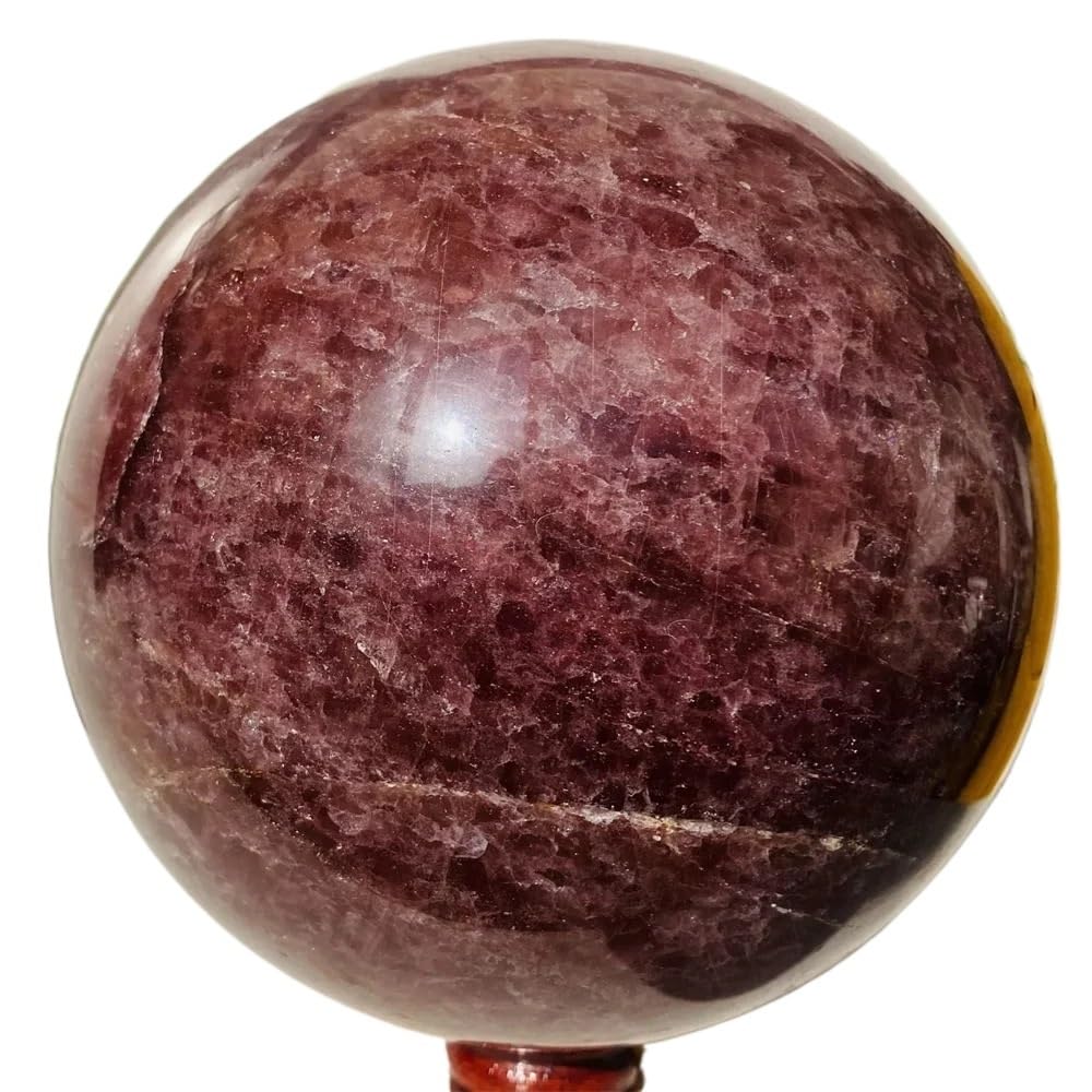 AARTERZZA 1pc 900-1000g Strawberry Crystal Spheres Gemstones Spiritual Gifts