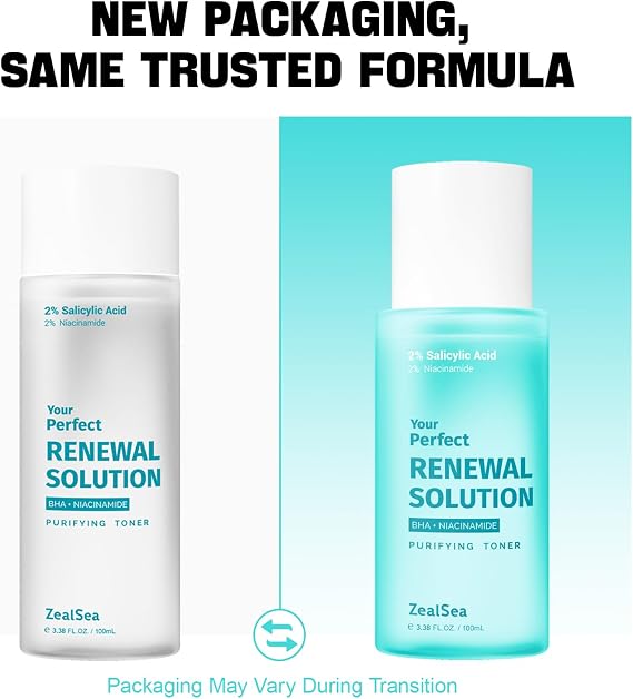 ZealSea Salicylic Acid Toner, Blackhead Remover, Pore Minimizer Travel Size