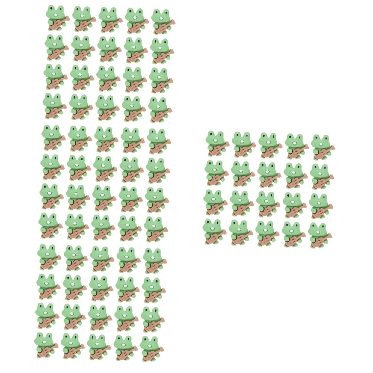 NUOBESTY 80stücke Cartoon Push Dekorative Reißzwecken Für Fotos Notizen Und -projekte Multifunktionale Tiermotiv-pinnadeln Mit Gitarrenfrosch-Design
