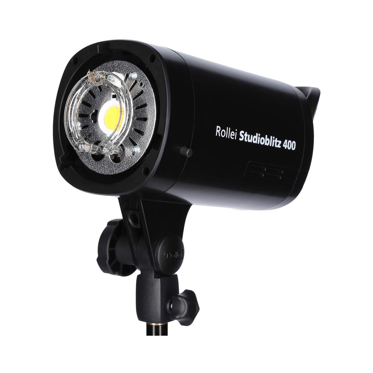 Rollei Studioblitz 400 Double Kit - lampa studyjna o mocy błyskowej 400 W, 2 x lampa błyskowa, Octabox 90 cm, softbox 60 x 90 cm, 2 x statyw do lampy, radiowy nadajnik U7, reflektor z 5 kolorowymi foliami i walizką na kółkach