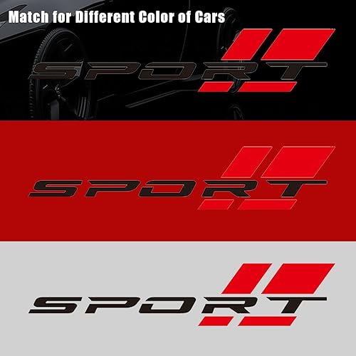 Miniatura 3 de Pincuttee Calcomanía de letra deportiva para automóvil, adhesivo reflectante para exterior, cuerpotraseroparachoquespuerta, 16 pulgadas, 2 piezas