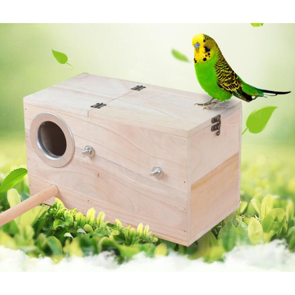 ARTISOUL® 3X Wooden Wild Bird Nest Box Nesting Feeding Feeder Station House & Stick S | Yard, Garden & Outdoor Living | Bird & Wildlife Accessories | Birdhouses-image-15