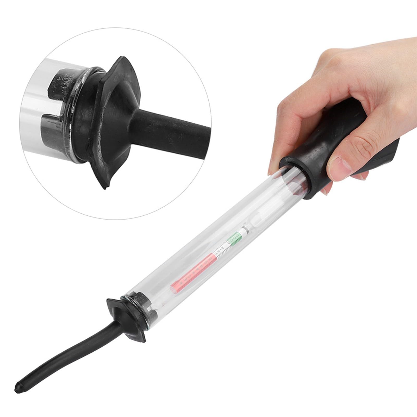 Ever Densimetro a Batteria, idrometro a Batteria da 8 Pollici Misuratore di densità elettroidraulico a rilevamento rapido Strumenti per Riparazione Auto