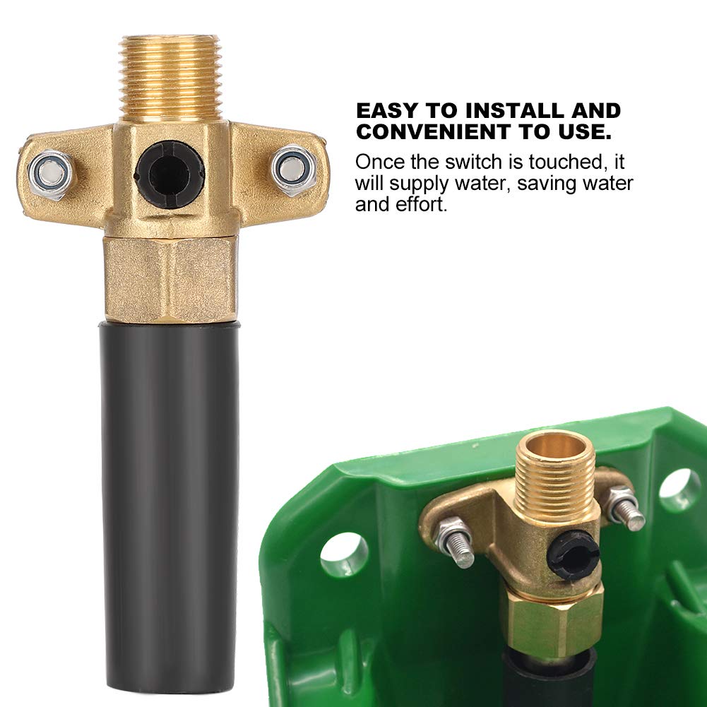 Bebedero Automático De Acero Inoxidable Con Tapón De Drenaje Y Válvula