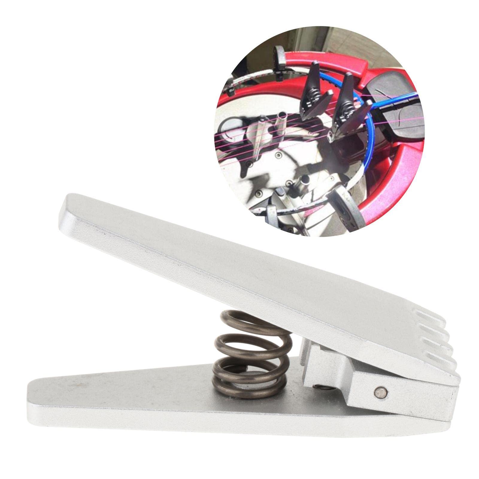 Abrazadera de encordado de arranque compacta para bádminton