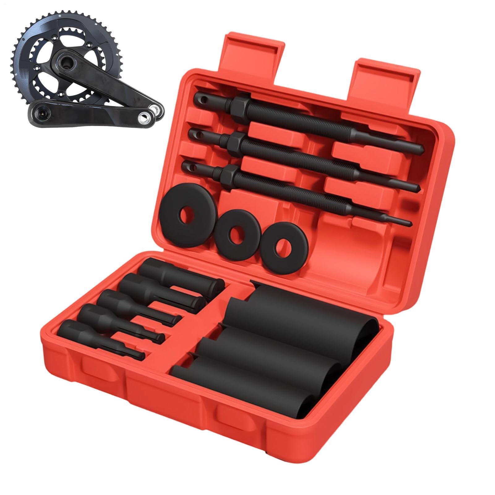 Innenlagerabzieher Fahrrad-Reparatur-Set | lager-Abzieher-Werkzeug Für Outdoor, zu Hause, in der Garage, in der Werkstatt, am Berg, am Straßenrand, beim Mountainbiken