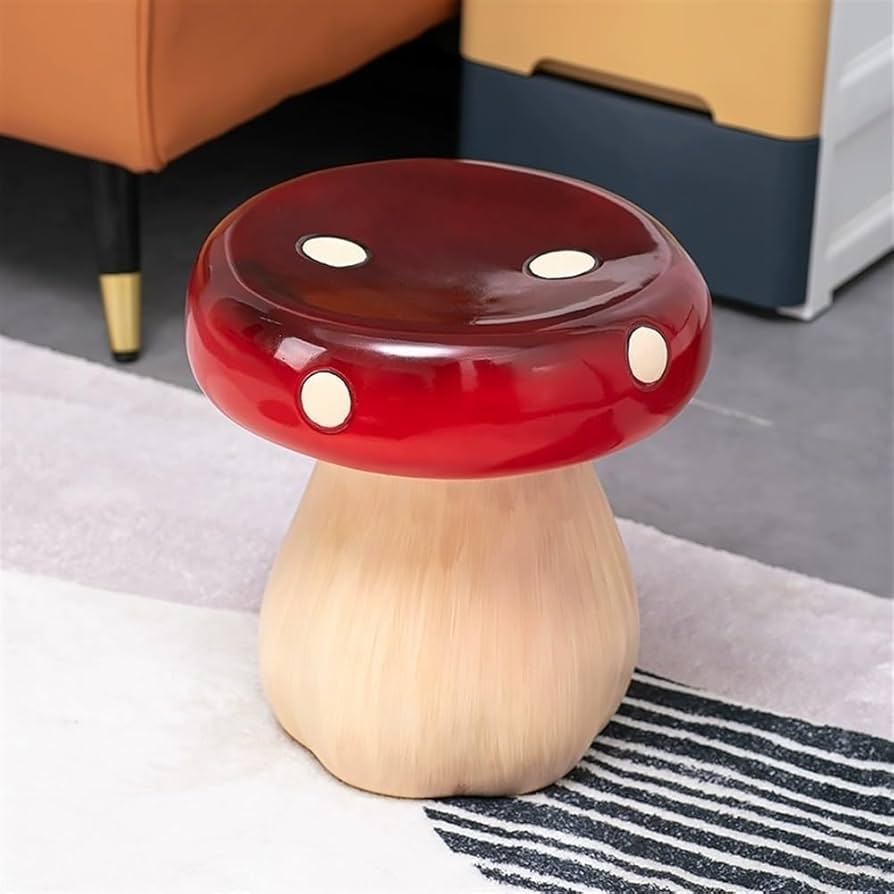 Amazon.com: ZYHYZLF Mushroom Shape Resin Ottoman, Mushroom