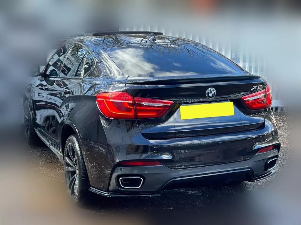 Gloss Black Rear Tail Trunk Lip Spoiler Wing Compatible with BMW X6 F16 X6M F86 2015 2016 2017 2018 2019 Accessories