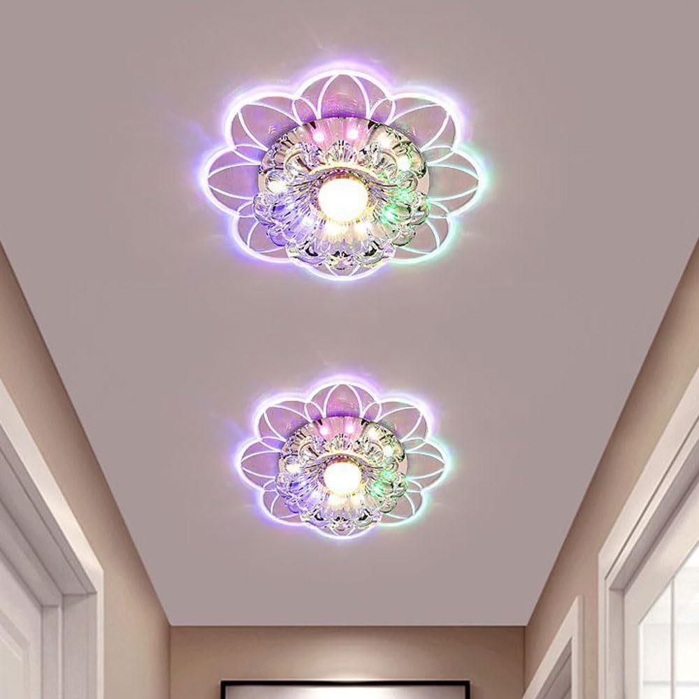 7個パック LEDダウンライト 3W 5W モダンクリスタル天井照明器具 7個パック LEDダウンライト 3W 5W モダンクリスタル天井照明器具