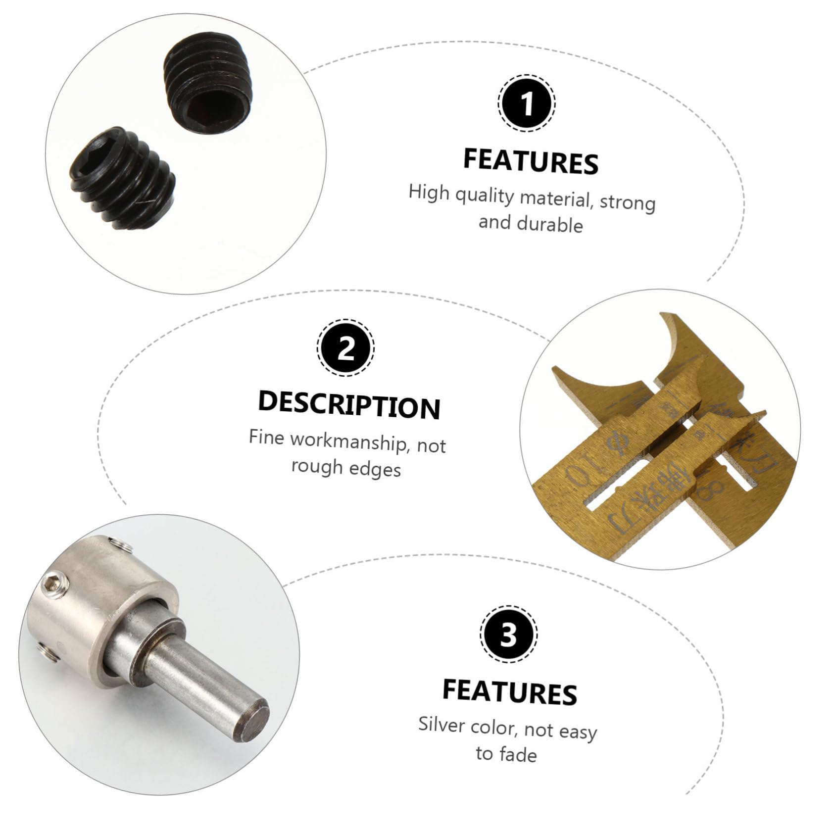 HOMSFOU Set 24 Pezzi Punte da Trapano per Perline in Legno Acciaio 6-25mm Kit per Creazione Gioielli e Decorazioni Artigianali
