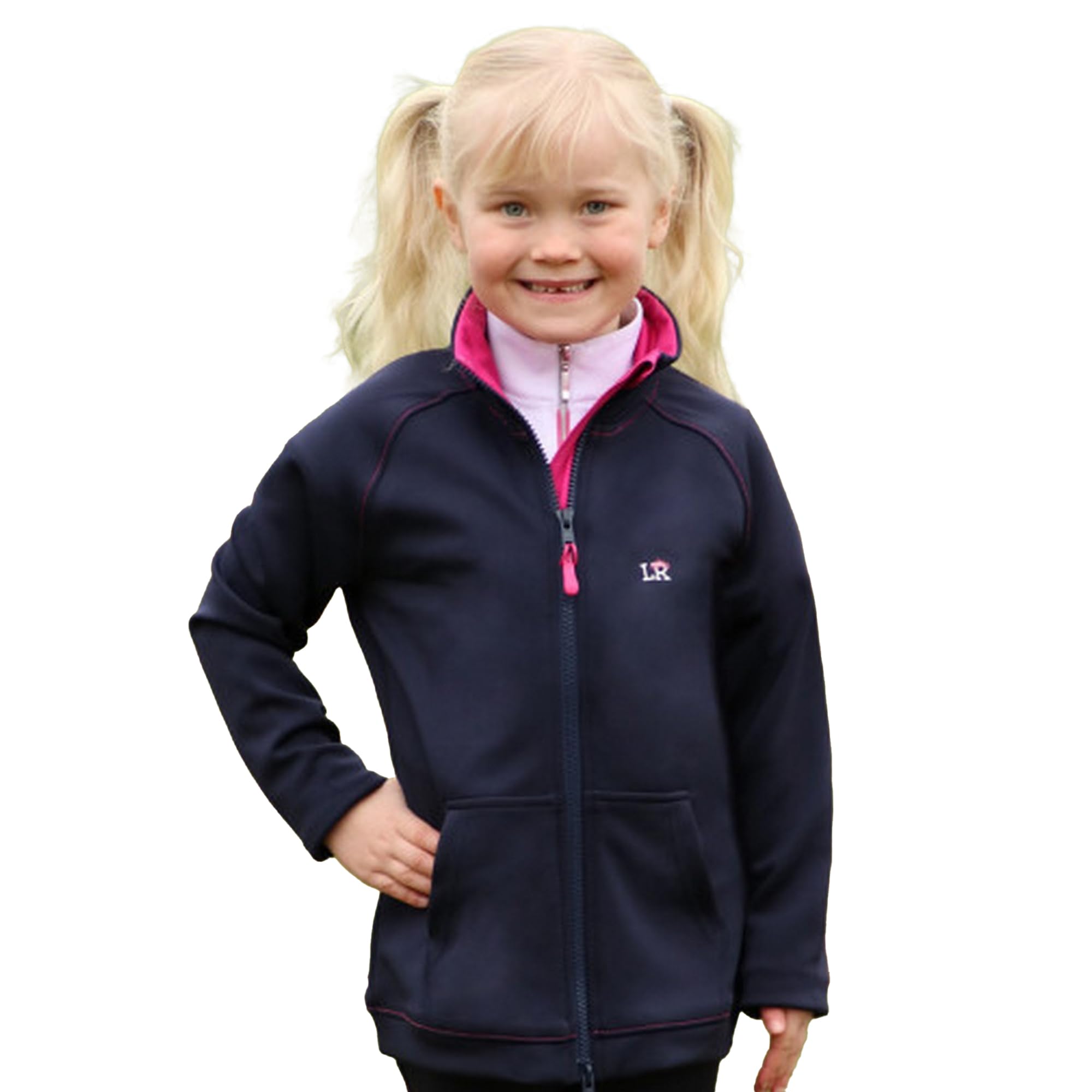 Little Rider Veste softshell SUE Enfant 5-6 ans Bleu marine Rose