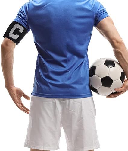 Miniatura 4 de 3 uds Youth Captain Armband Football Soccer Elastic Captain Armband Bandas ajustables Capitán Brazalete para jóvenes (negro)