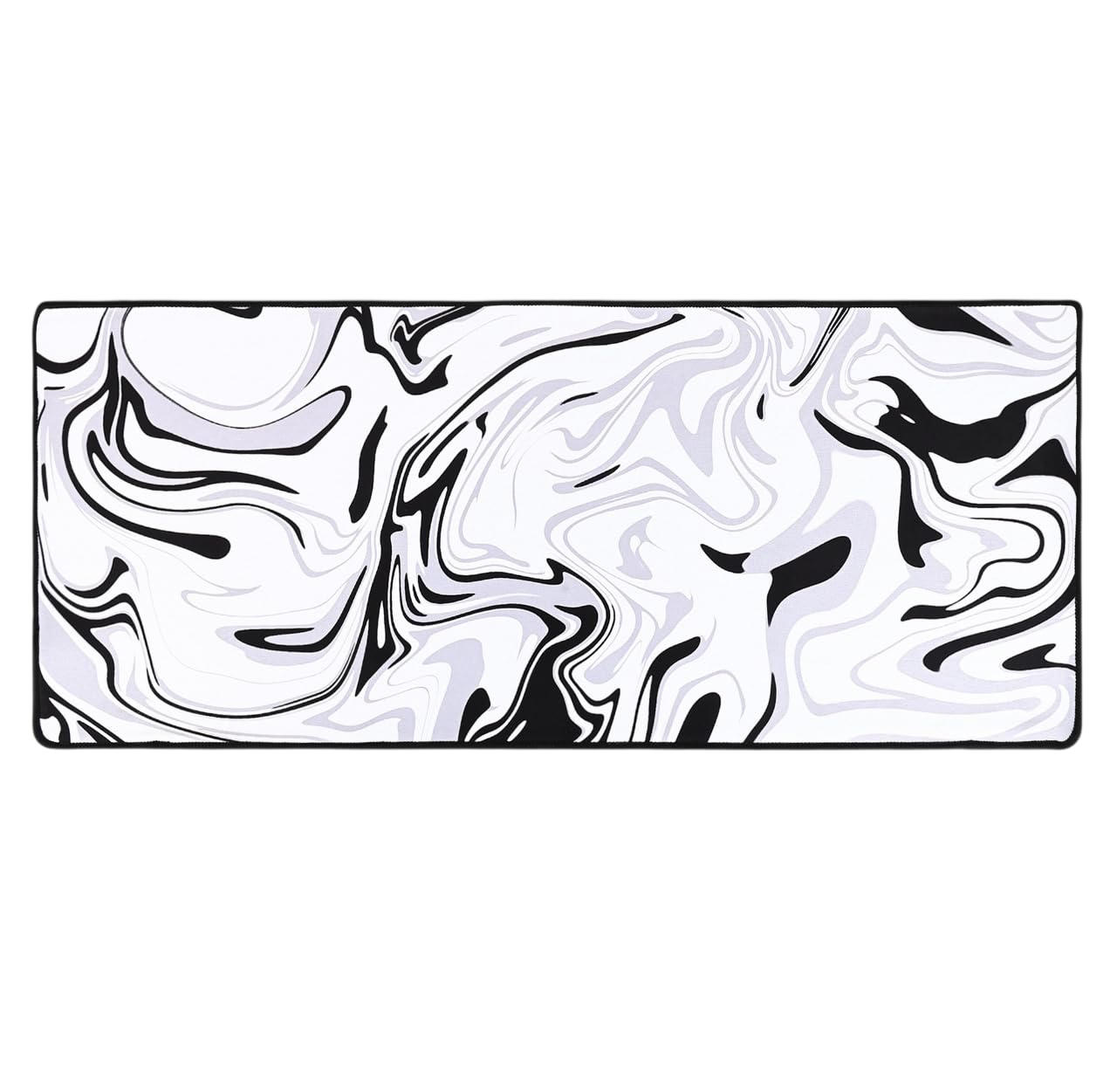 SPIN CART Large Gaming Mouse pad, Long XXL Extended Desk Table Mat Mousepad for Laptop PC Computer (Abstract White)