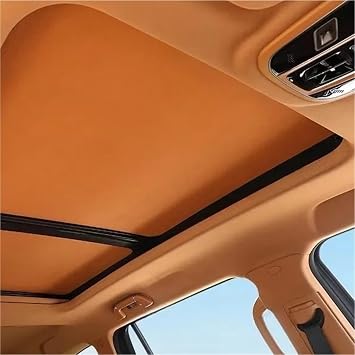 Car Sunroof Insulation Roof Visor for Haval H9 20242026 25 Sun Protection Electrostatic Adsorption Sky Curtain Sunshade2Pcs Orange