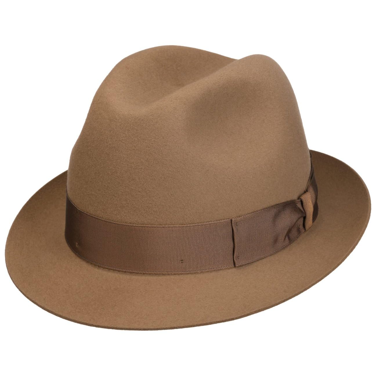 Borsalino Kapelusz z Filcu Sierści Marengo IIKobiety/Mężczyźni - Made in Italy meski filcowy rypsowym paskiem wiosna-lato jesień-zima Zima