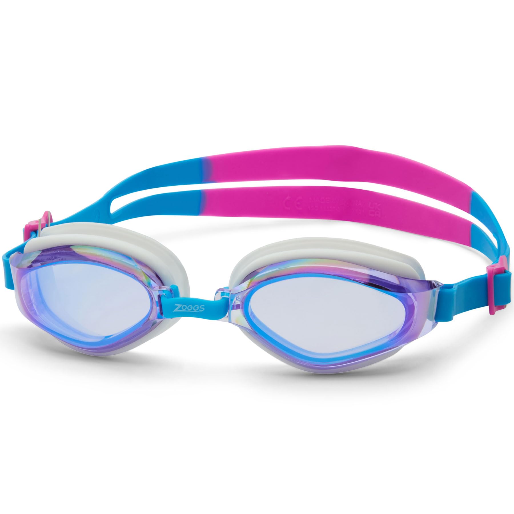 Zoggs Endura Max Titanium Pink Turquoise Mirrored Purple