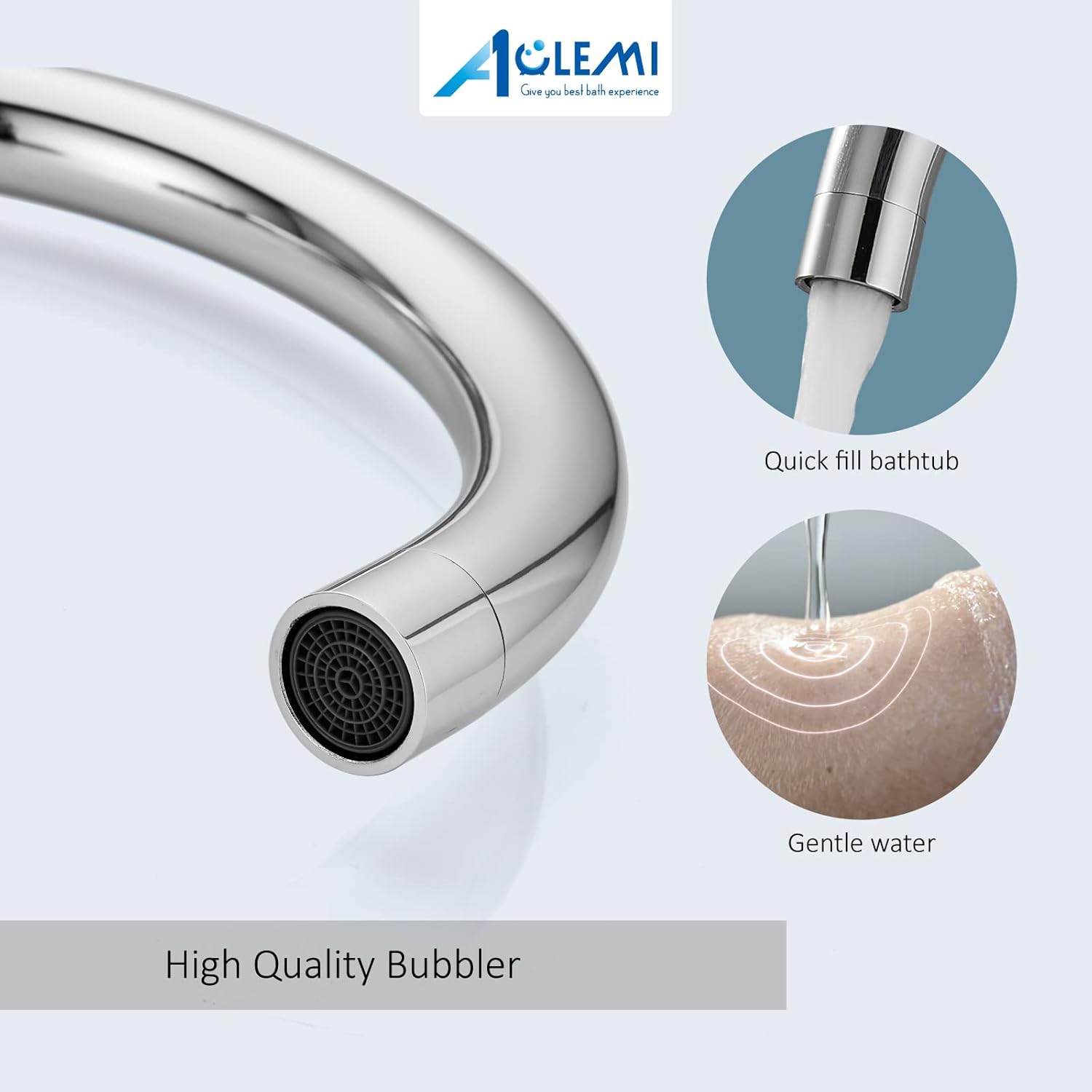 Bіg Sаlе Aolemi Freestanding Bathtub Faucet Polish Chrome Bathroom Floor Mount Tub Filler Single Lever Brass Mixer Tap Single Handle