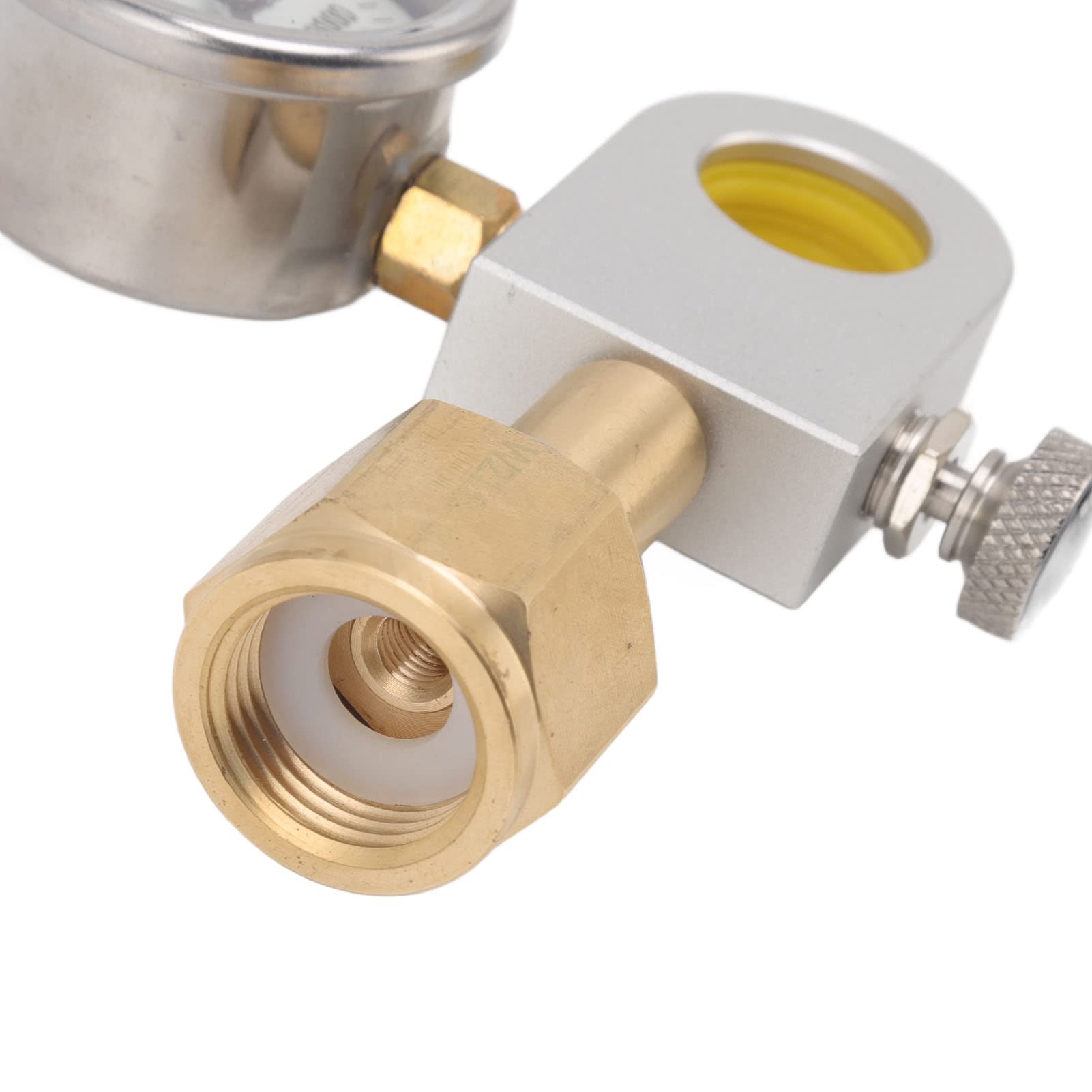 TOPINCN Adattatore per Acqua Gassata, Connettore Rapido, Kit di Ricarica per Trasferimento Bombola di CO2 Ad Alta Pressione, Durevole e di Alta qualità, con Manometro, per la Produzione