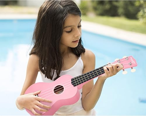 Miniatura 7 de Strong Wind Ukelele soprano - Ukelele de instrumentos musicales de cuerda para principiantes, ukelele de tilo de 21 pulgadas (marrón)