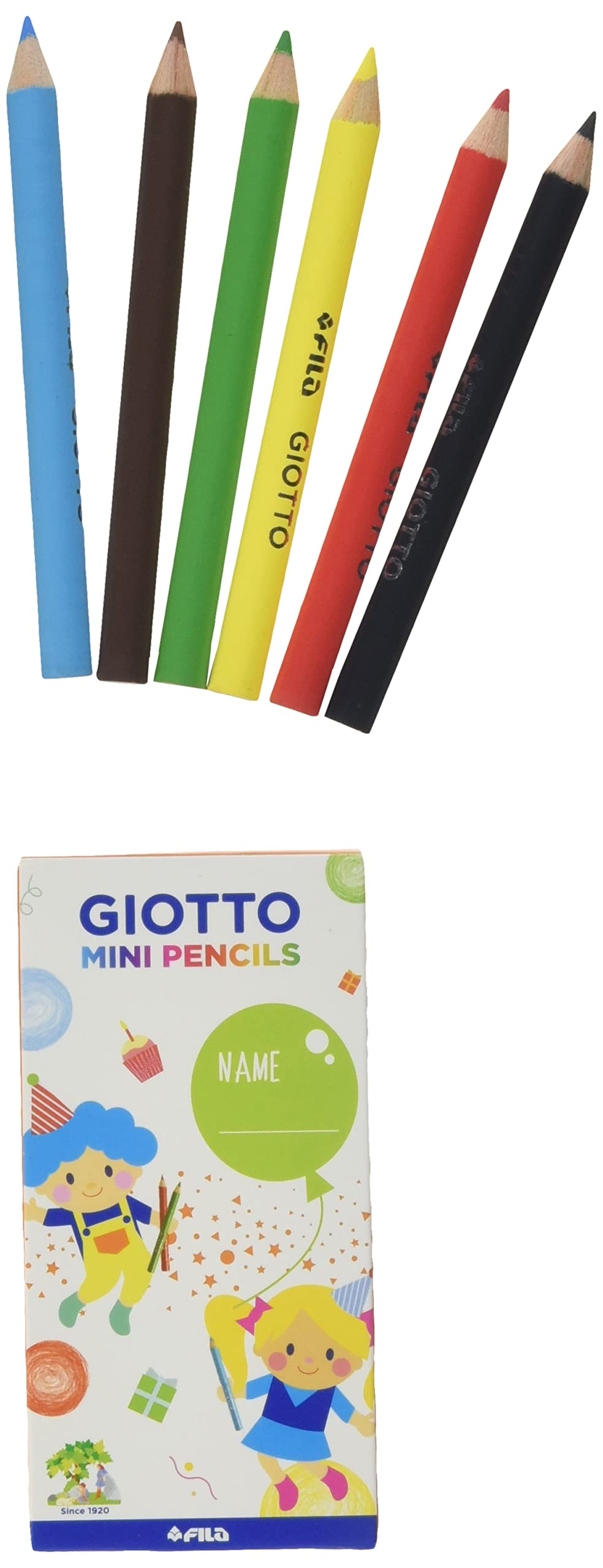 GIOTTO PARTY GIFTS GIOTTO MINI PENCILS 9cm - 10 astucci da 6 pz