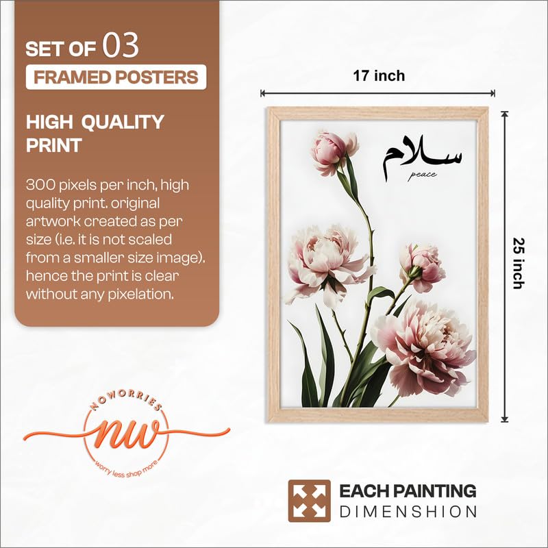 Image of NoWorries Wall decor Paintings for Office Decor and Home Decor /Framed Paintings for Home Wall, living room decoration - (Synthetic Wooden Frame)(Framed Poster Multicolor) (IS - 8, 17x25 inches)