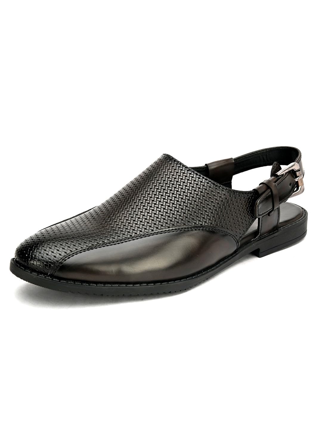 fentacia Faux Leather Ethnic Sandals for Men-picture-42