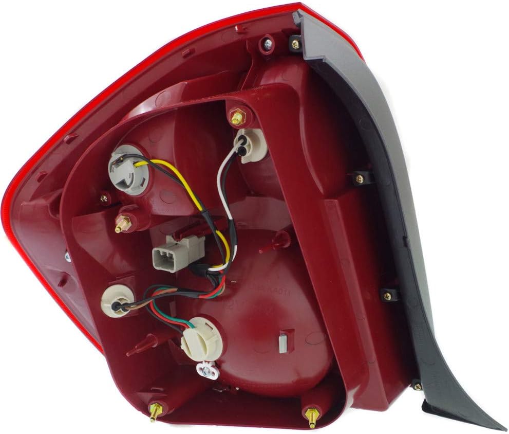KarParts360 For 2005 2006 2007 2008 2009 Kia Spectra Tail Light Assembly Passenger Side w/Bulbs Replaces KI2801124 | 92402-2F220