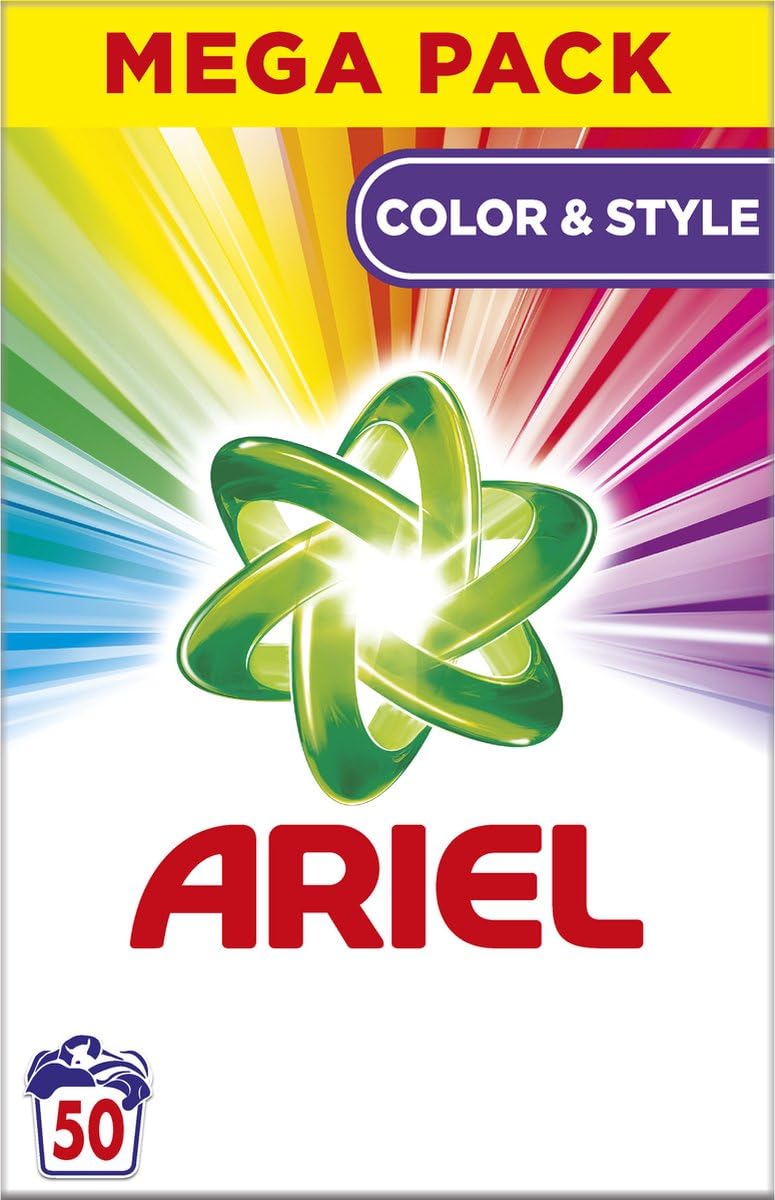 Ariel Waschpulver - Waschmittel - Color - 3x50 Wäschen - Vorteilspack