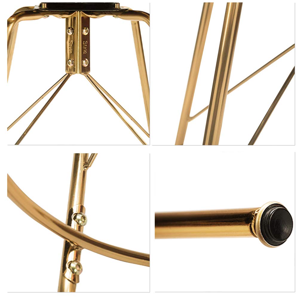 Buy AKLAUS 26 inch Swivel Gold Bar Stools Set of 2 Counter Height with