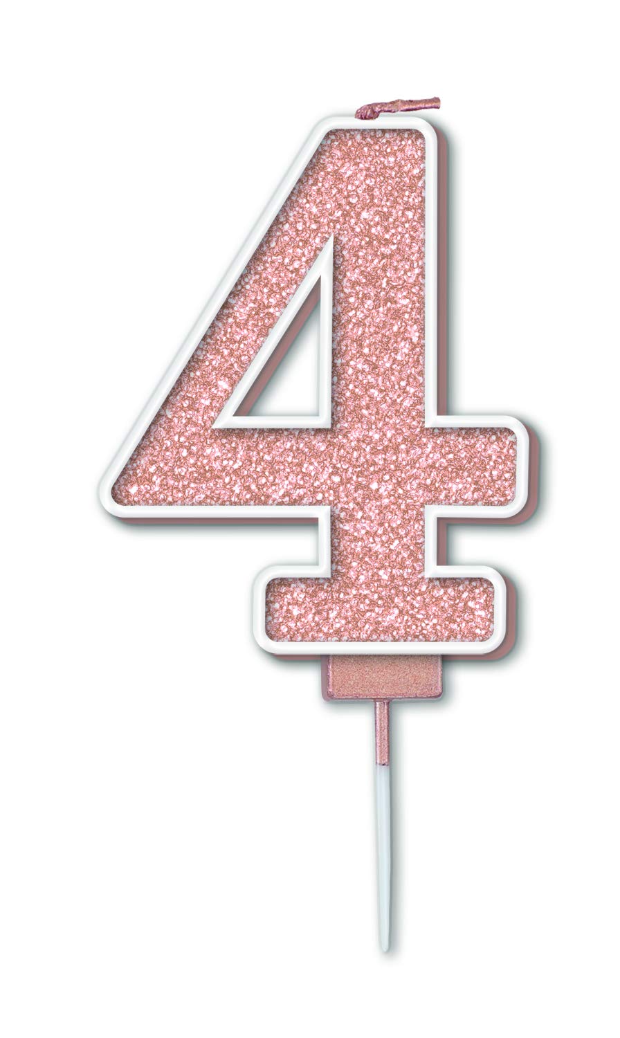 OakTree Sparkling Fizz No.4 Cake Candle 7.5cm Rose Gold