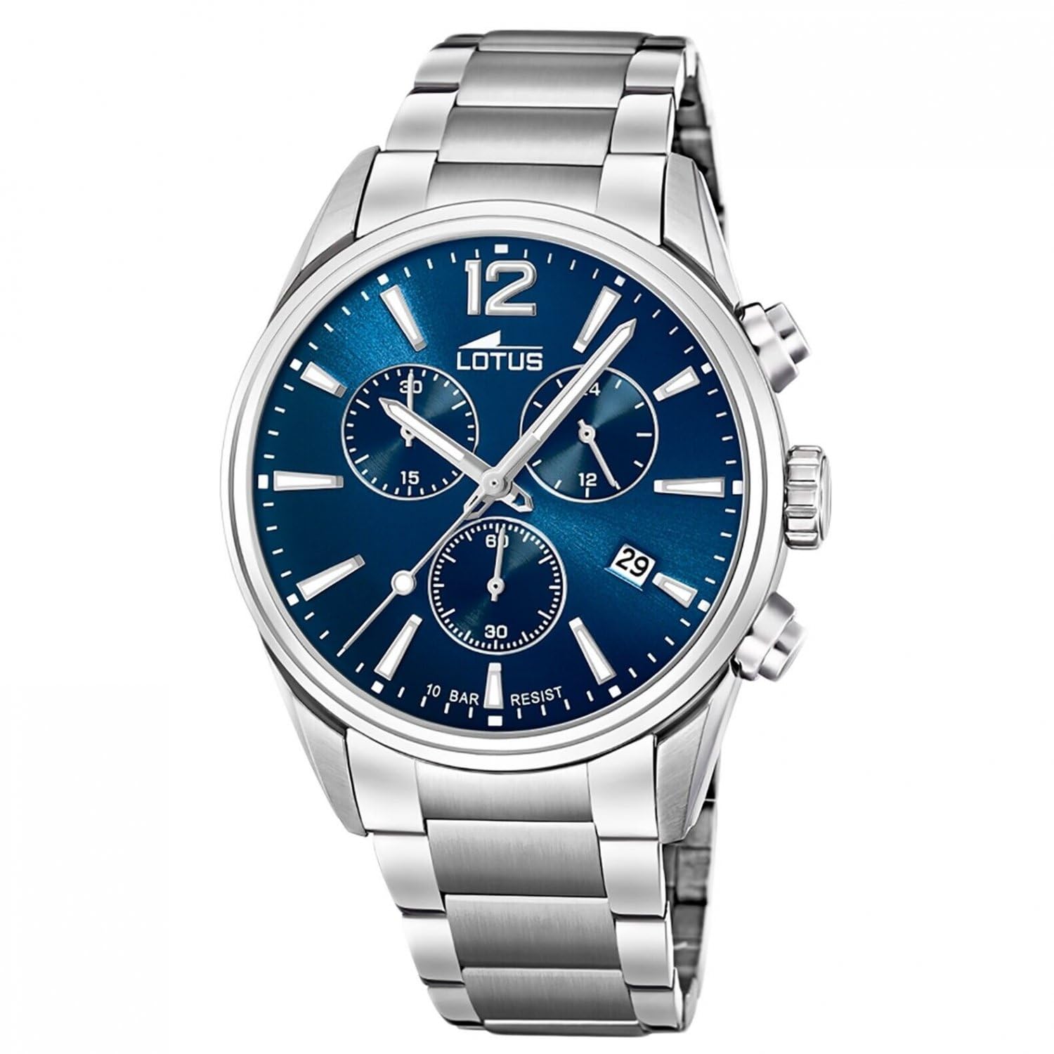 Lotus Herrenuhr Analog aus Edelstahl 316l Silberfarben
