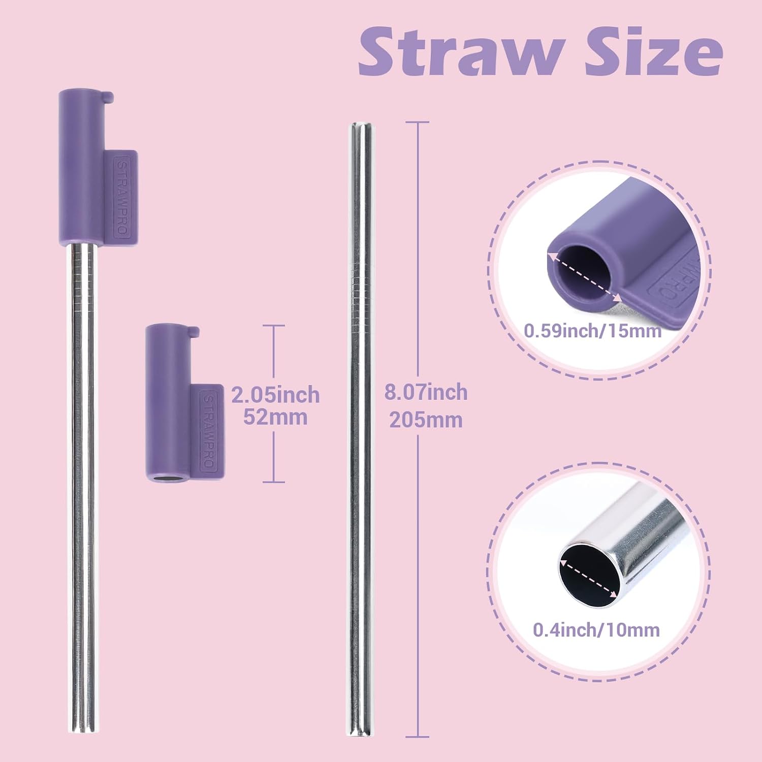 Jetstop Straw Kit fit Brumate Era 40 oz (3 Replacement Straws & 2 Gaskets)