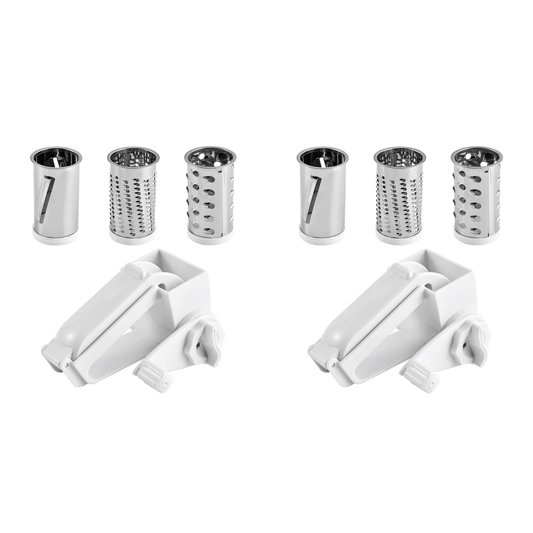 Hndhbfgrt 2X Cheese Grater, Cheese Grater Hand Crank,Hand Held Cheese Grater with Handle