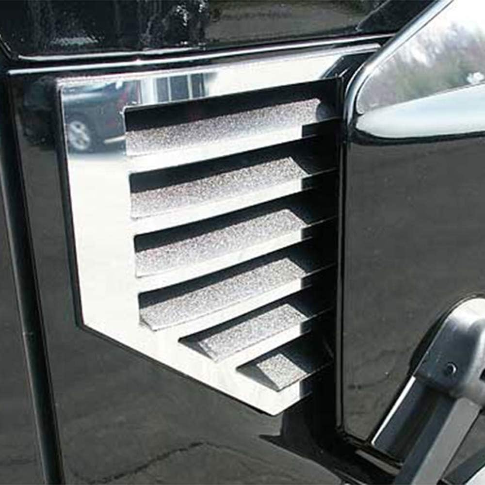 Upgrade Your Auto 2pc. Luxury FX Chrome Cowl Vent Cover (No Antena) for Hummer H2 2003-2006