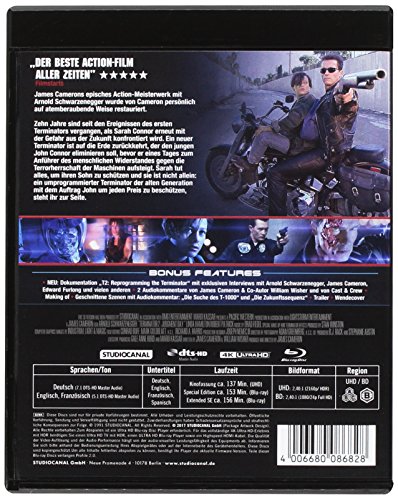 Terminator 2: Tag der Abrechnung – 4K Blu-ray (UHD + Blu-ray Disc)