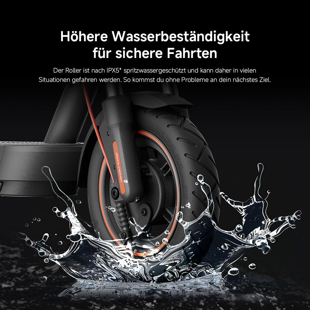 Xiaomi E-Scooter mit Straßenzulassung 4 Lite, 4 Ultra, 5 Elite, 5, 5 Pro, 5 Plus oder 5 Max (max 20km/h, bis zu 70km Reichweite und 25% Steigung, Luftreifen, Dual-Bremsen, Display, App)