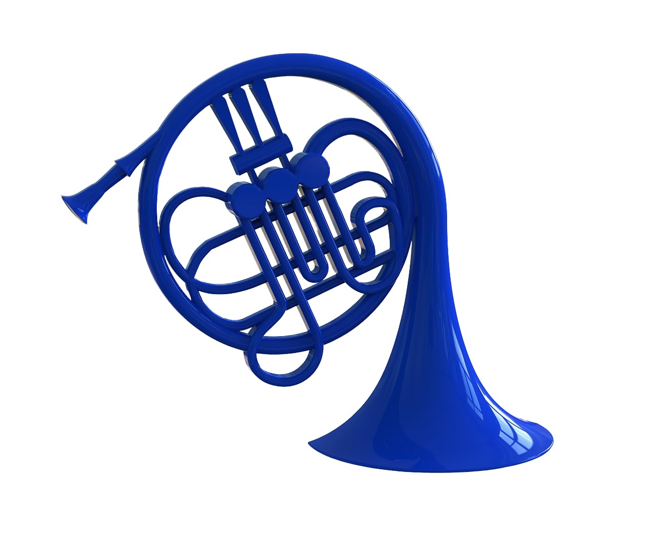 Blue French Horn/HIMYM/Prop Replica/Proposal Prop/Pop Culture Reference (12 in Fully 3D)