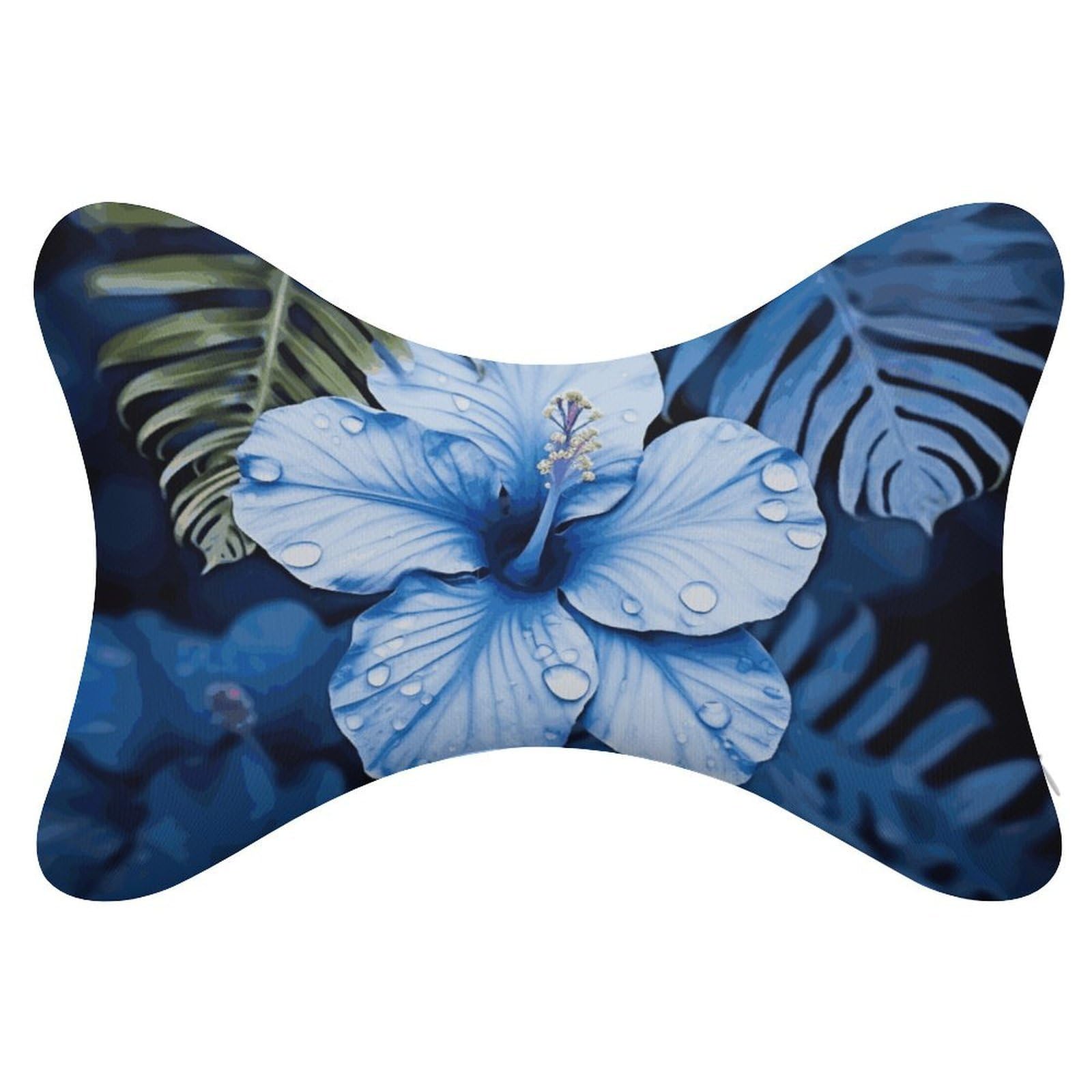 JTREHY - Tropical Dog Bone Car Neck Pillow for Travel Neck Headrest Back Chiropractic Adjustable Strap Sofa Lounge Chair Seat