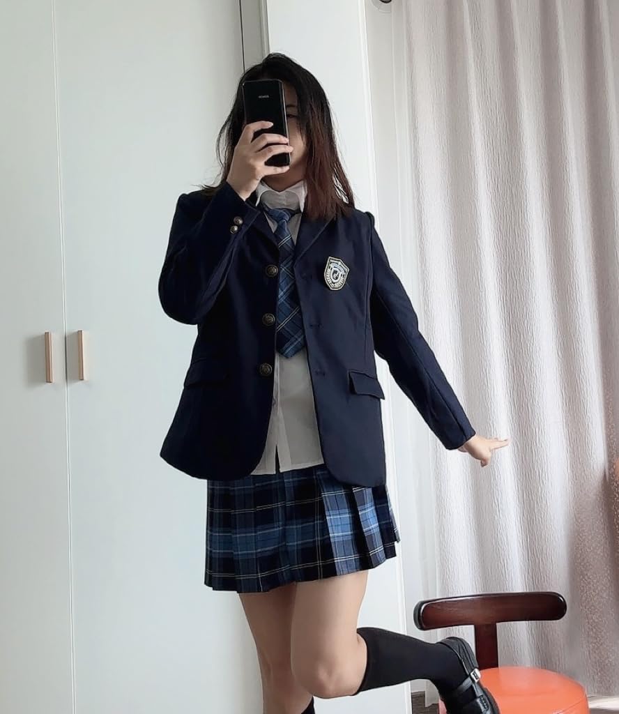 Amazon.co.jp: [COSSA] コスプレ 制服 ブレザー JK 女子高校生