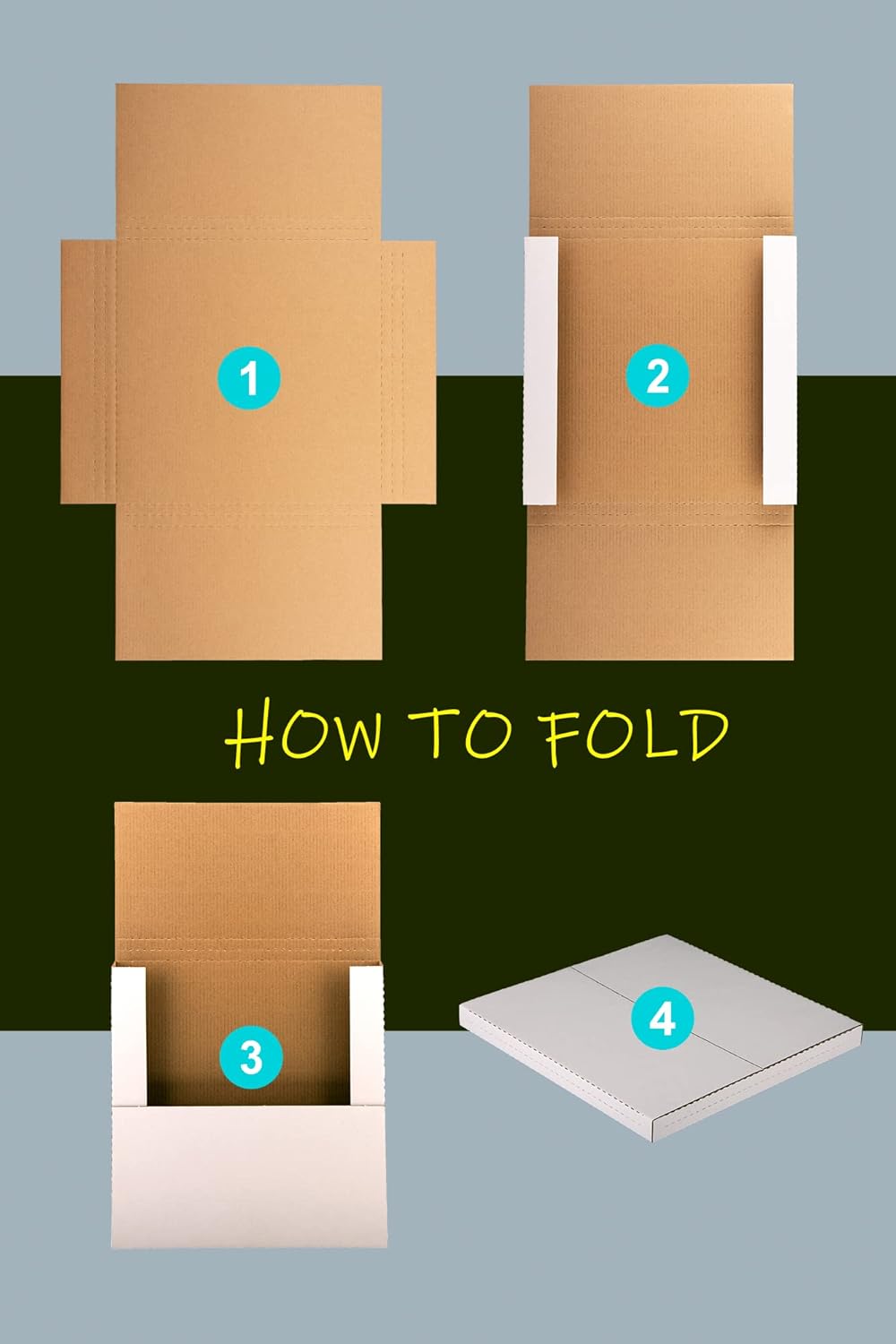 White Vinyl Records Shipping Boxes 12.5x12.5x1 Inch LP Mailing Corrugated Cardboard Boxes, Easy-Fold, Multi-Depth Album Mailers Box, 25 Pack : Office Products