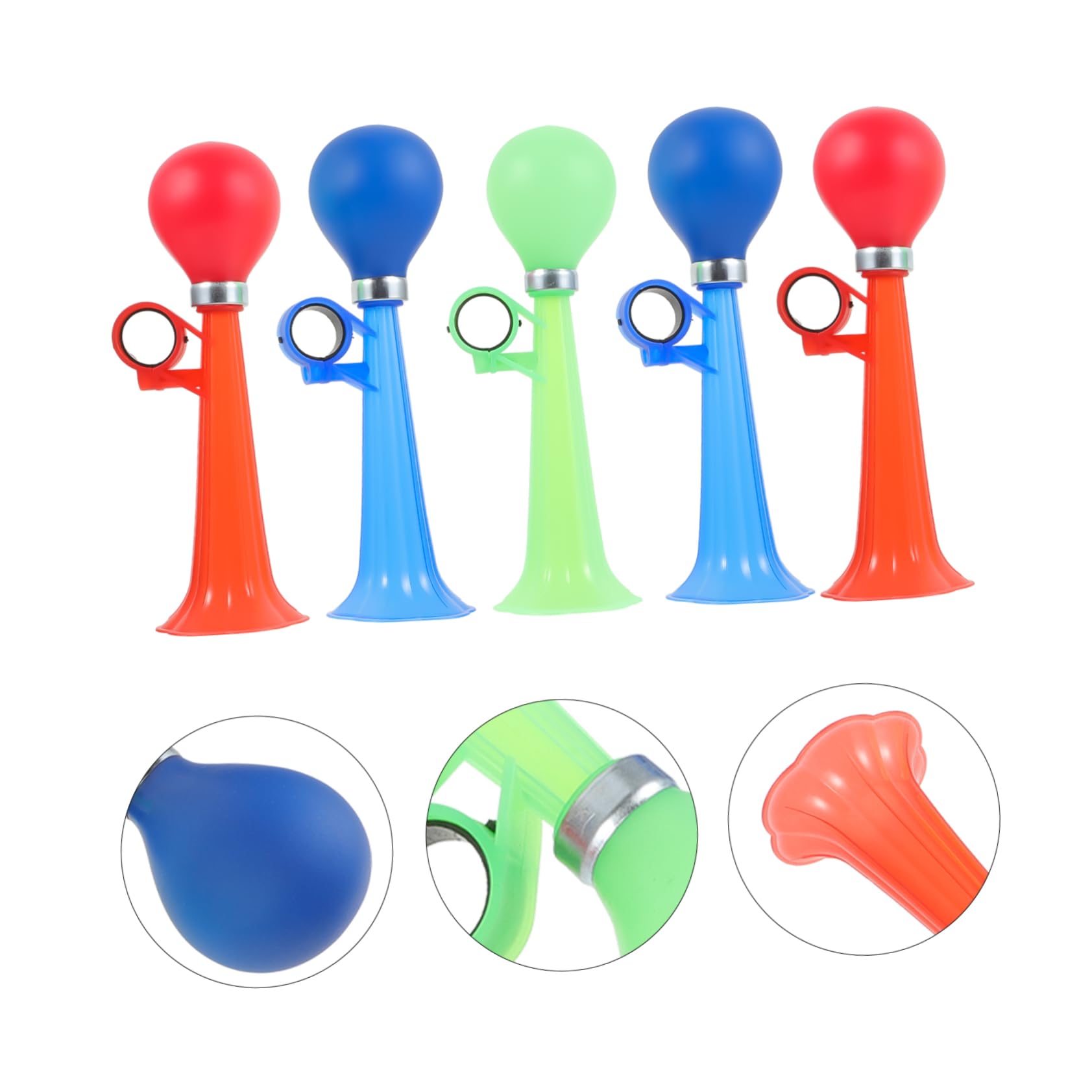 HANABASS Klaxon De Vélo Garçon Fille Klaxon Portable Et Puissant pour Sécurité Routière Accessoire De Cyclisme Plastique Couleurs Aléatoires