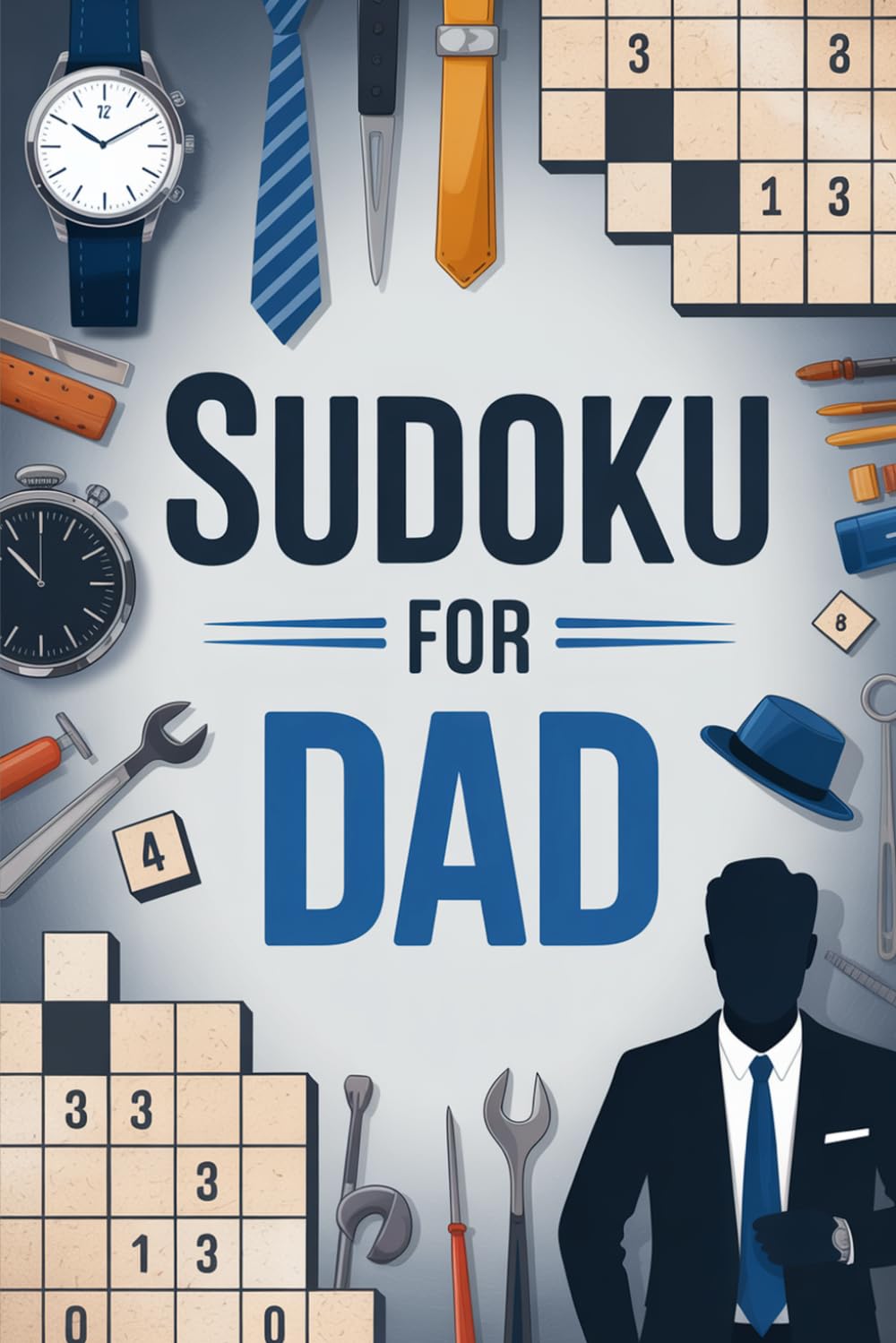 Fathers Day Gifts for Dad: Sudoku: Mind-Boosting Brain Puzzle Activity Book for Adults