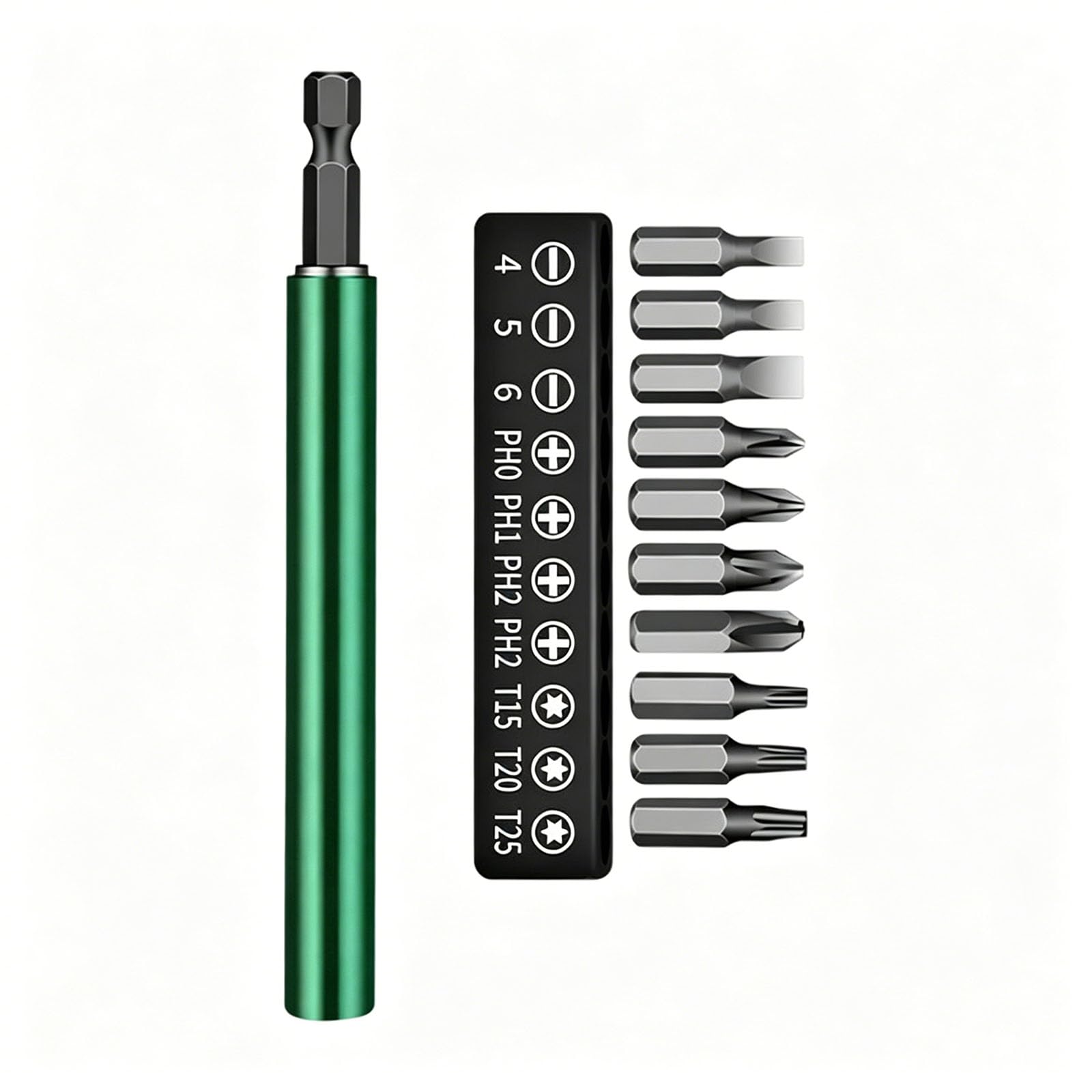Ljhnba 120Mm Strong Magnets Telescoping Extension Rod Set 80Mm / Option For Tight Space Screw Driving For Most Electric Drill Electric Screwdriver Extension