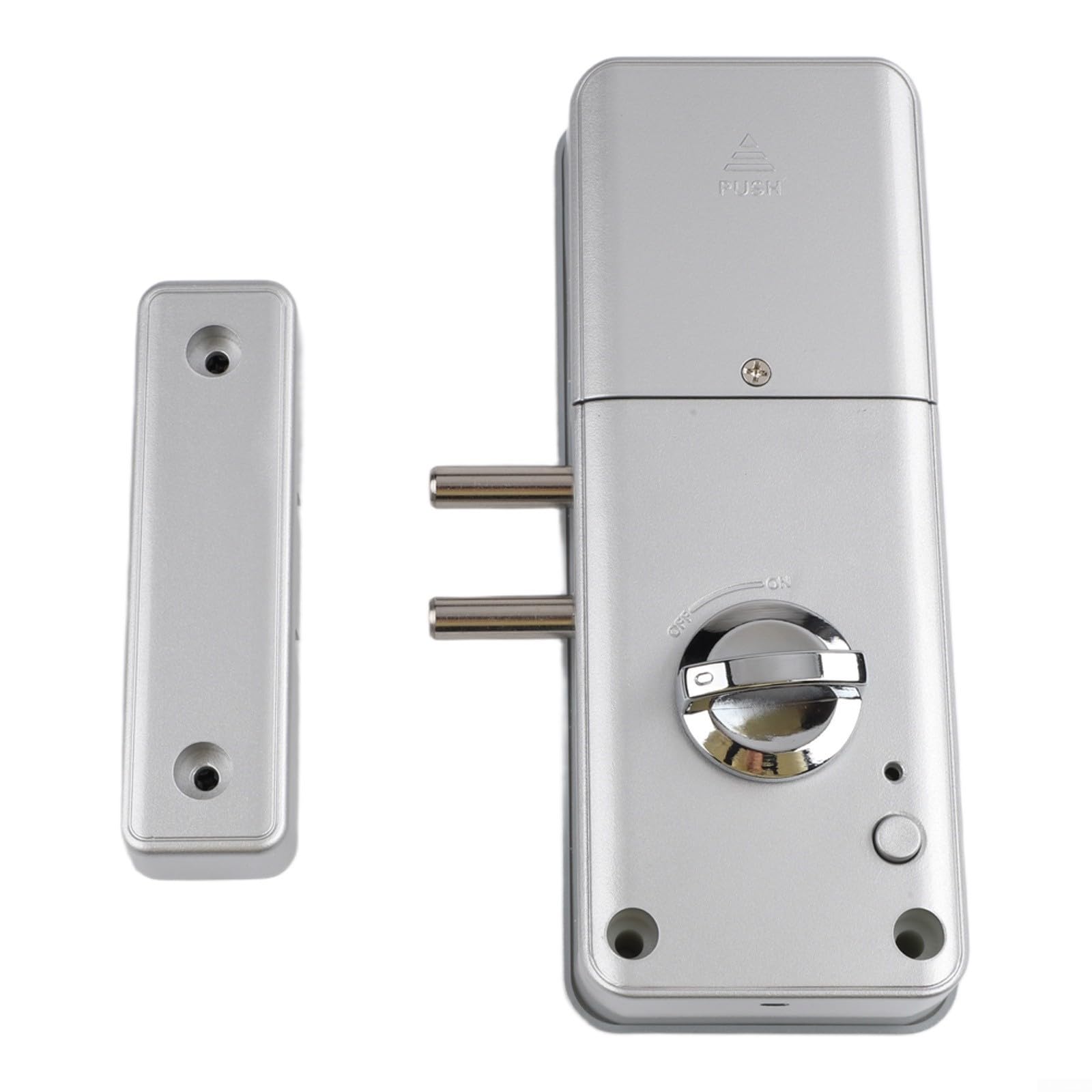 HpLive Para cerradura de puerta inteligente invisible para control de aplicación de madera (plata) | Para un diseño invisible, integración perfecta en madera, mayor seguridad contra robos, aspecto moderno