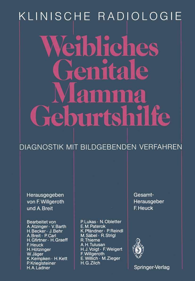 Weibliches Genitale Mamma · Geburtshilfe: Diagnostik mit bildgebenden Verfahren (Klinische Radiologie)