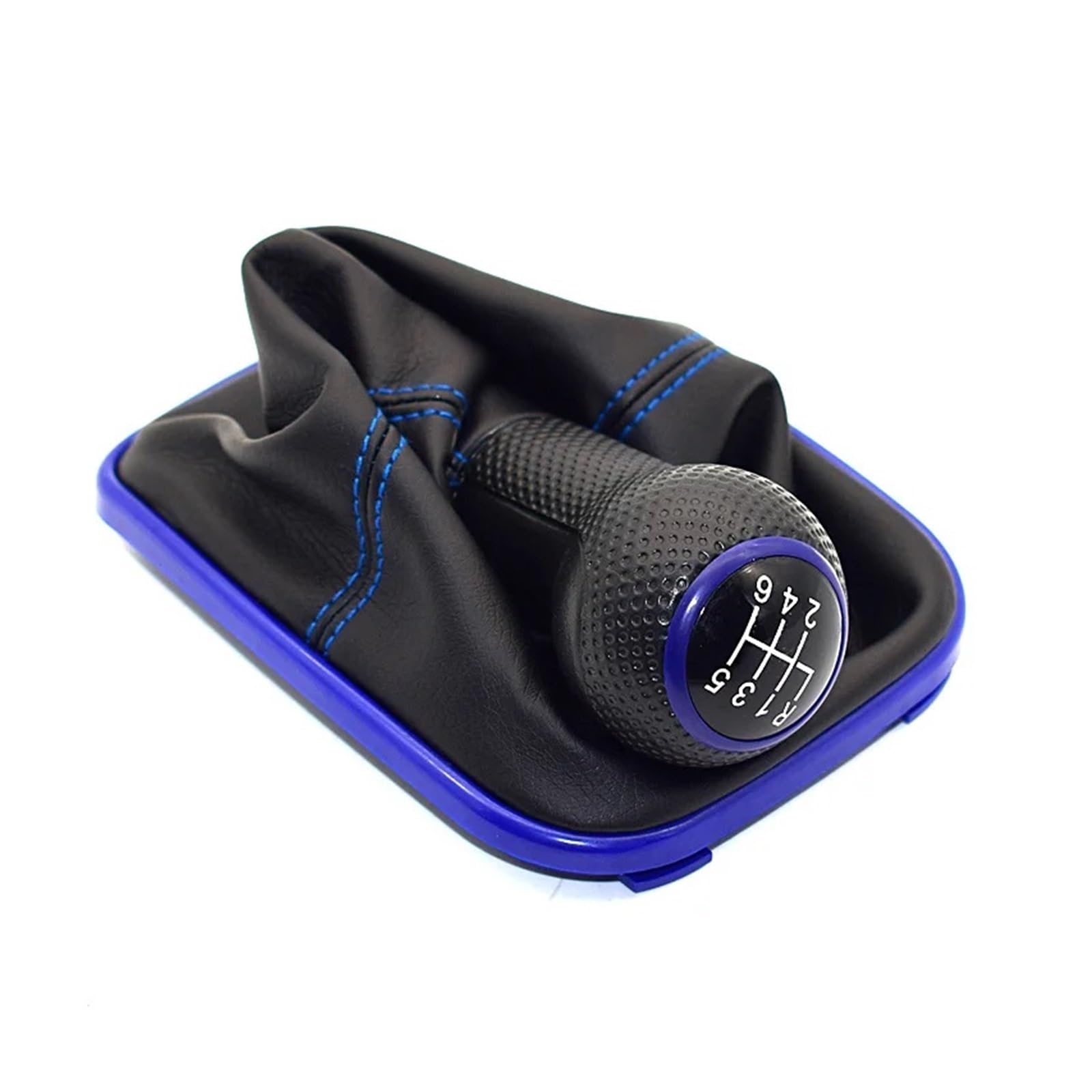 Jeocoai 4 Car Gear Knob 23Mm For Volkswagen For Vw For Golf Iv For Mk Gti R32 For Bora For Jetta 5Speed Black Frame Gear Shift Knob Lever(,6Speed)