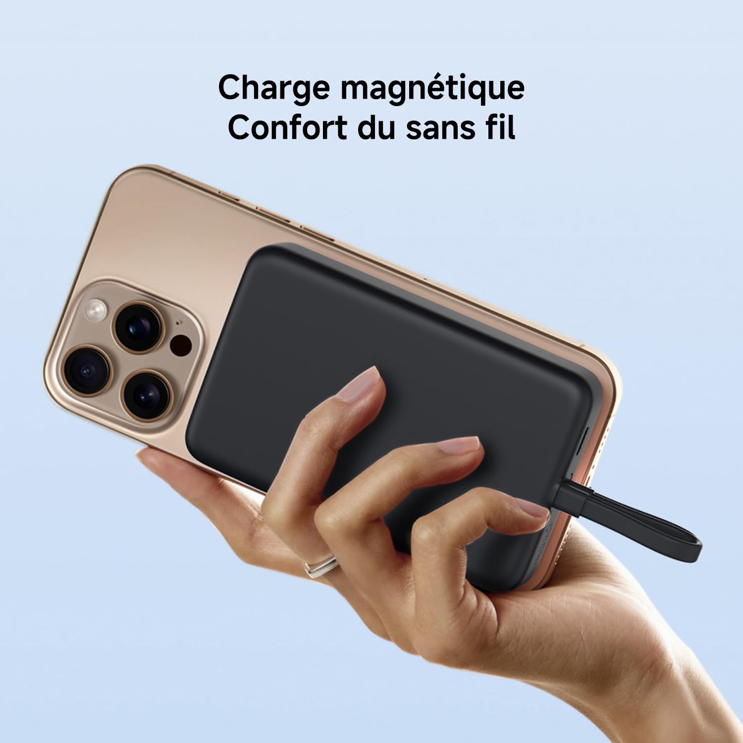Xiaomi 33W Magnetic Power Bank 10000mAh (Câble intégré) Blanc