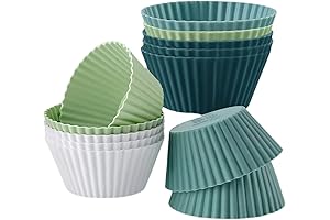 Mikim Silicone Baking Cups: Reusable Cupcake Liners for Baking Joy